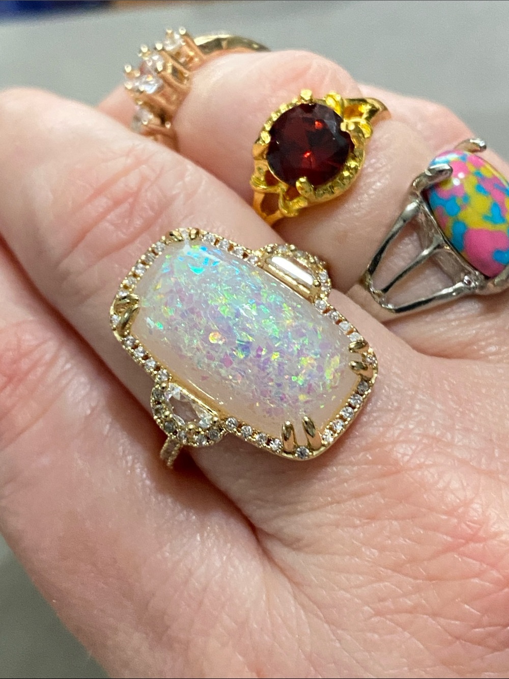 Gold & Silver Tone Statement Rings - Picture 2 of 8